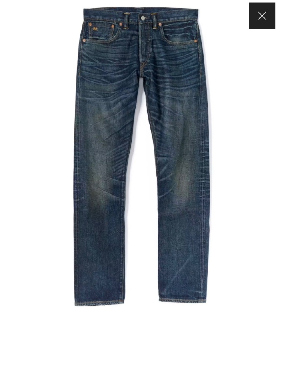 RRL Slim Fit Selvedge Denim Ridgecrest Wash